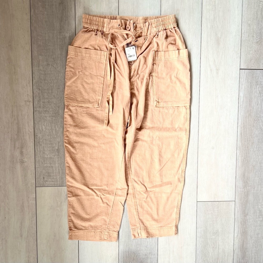 Free People Oversized XS Wide Leg Pants New